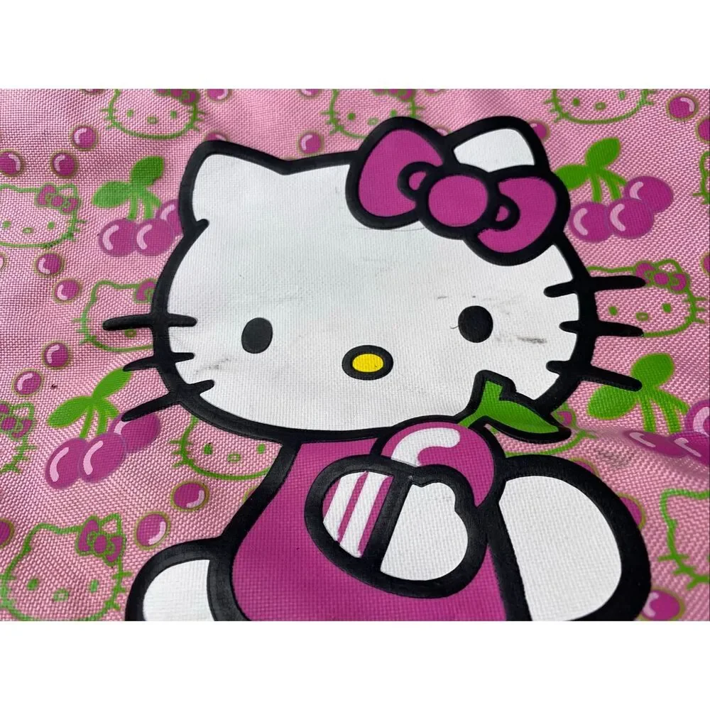 Sanrio Hello Kitty Pink Cherry Duffle Travel Overnight Shoulder Bag Kawaii Cute